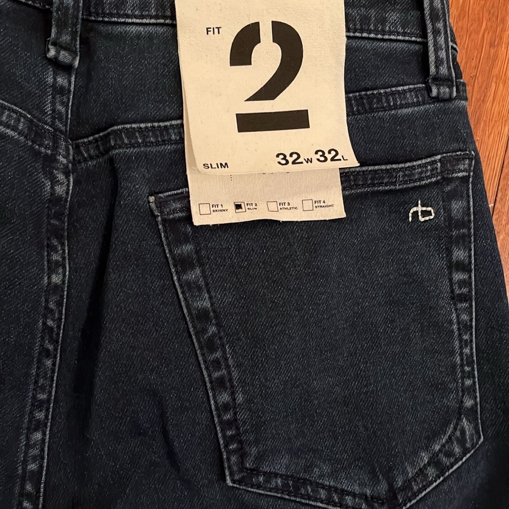 Rag and Bone men’s 32W32L Slim fit 2 Brand new with tags dark navy jeans